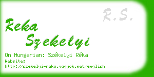 reka szekelyi business card